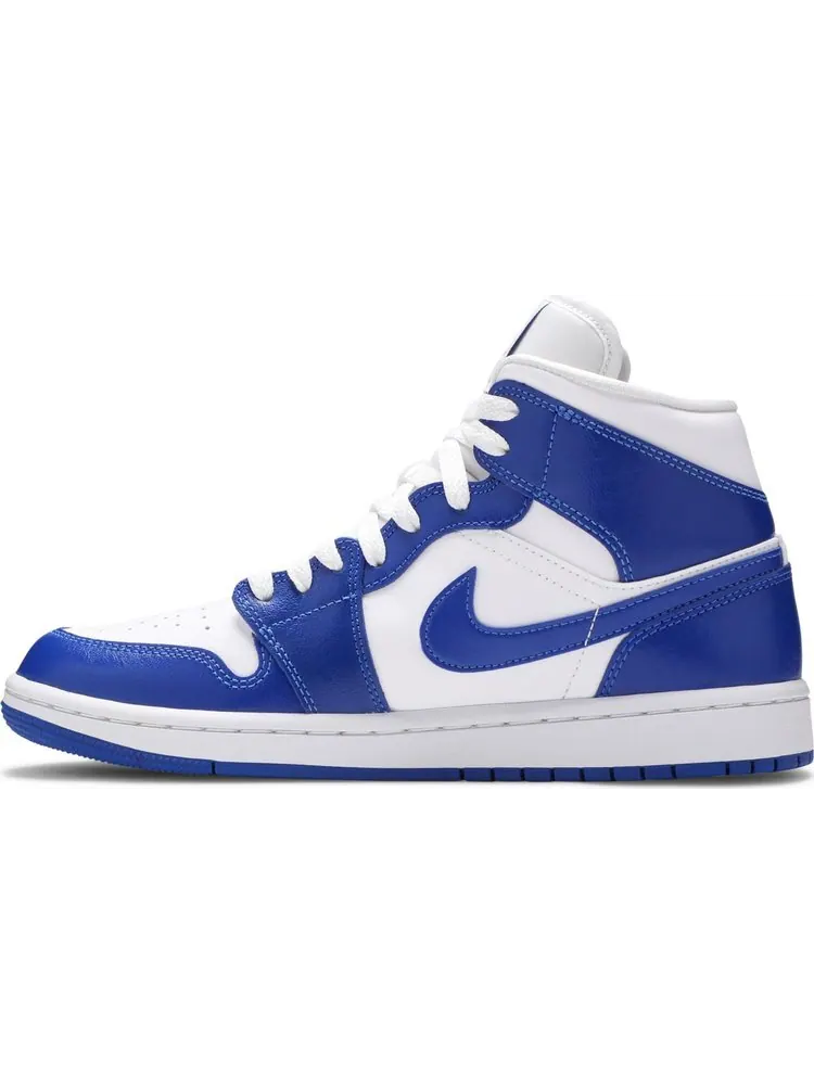 Кроссовки Wmns Air Jordan 1 Mid Kentucky Blue — изображение 3 из 8, синий