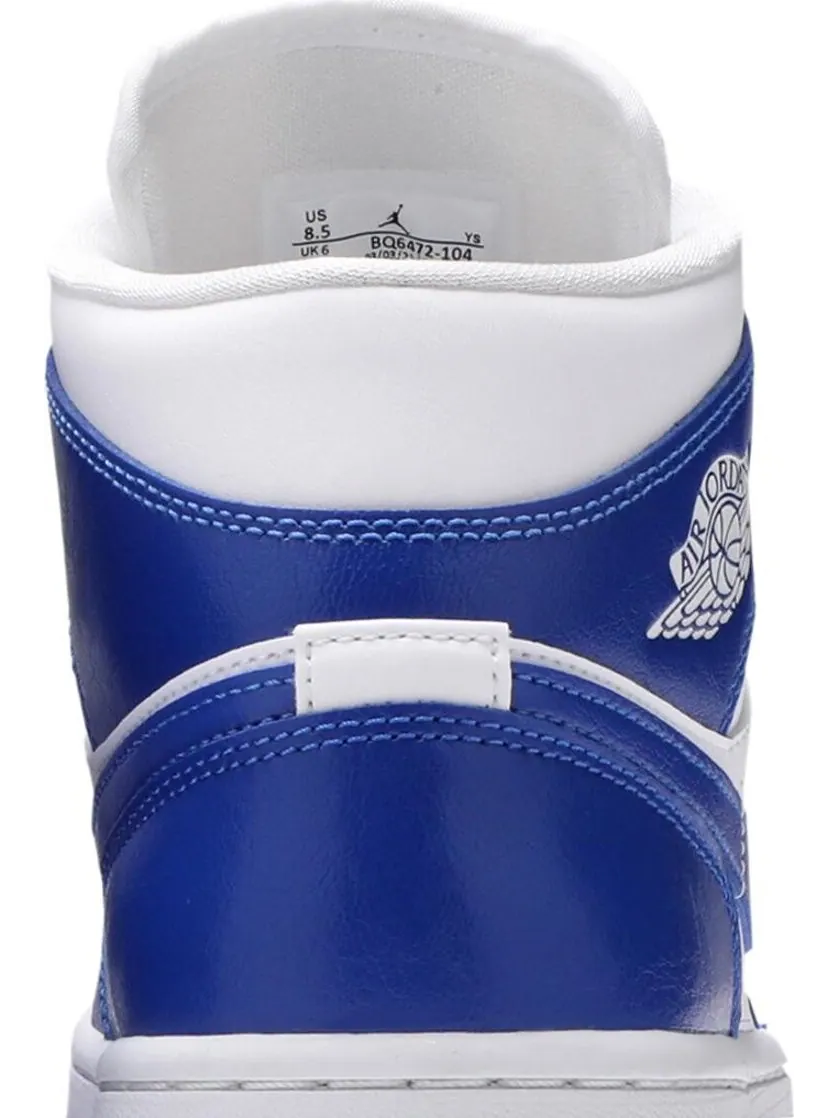 Кроссовки Wmns Air Jordan 1 Mid Kentucky Blue — изображение 7 из 8, синий
