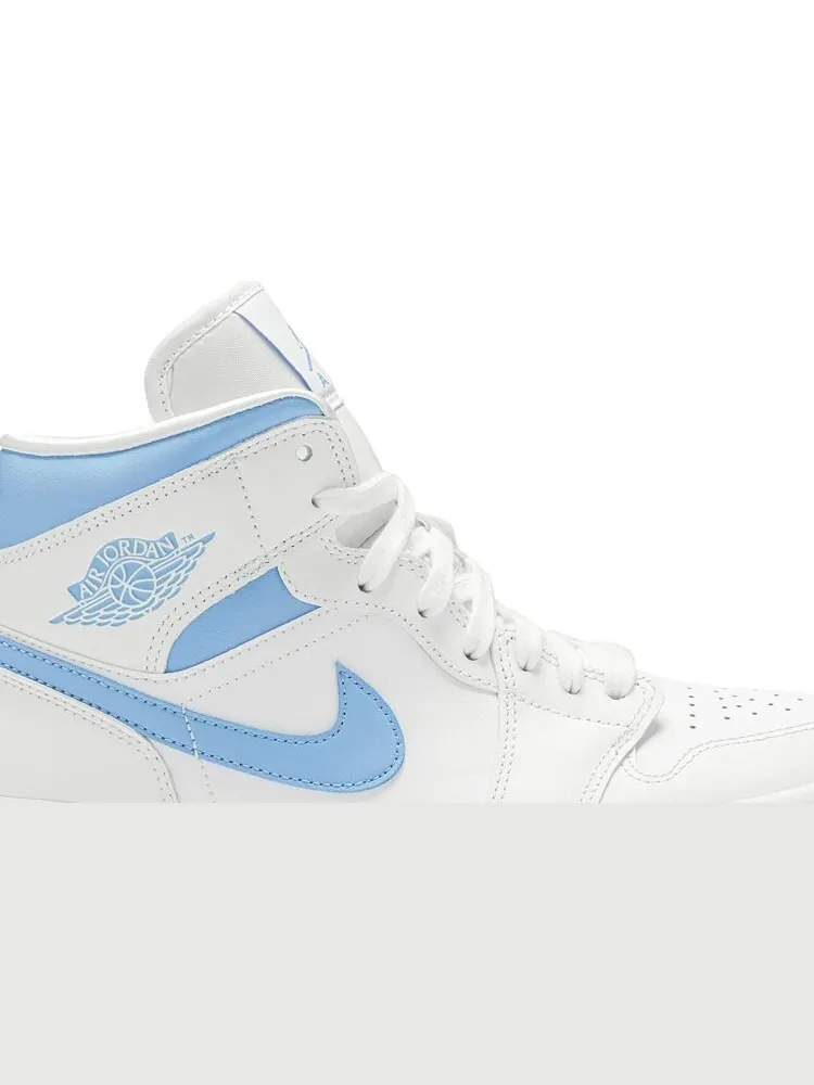 Кроссовки Wmns Air Jordan 1 Mid UNC — изображение 2 из 8, синий