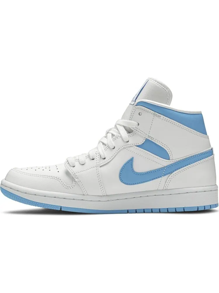 Кроссовки Wmns Air Jordan 1 Mid UNC — изображение 3 из 8, синий