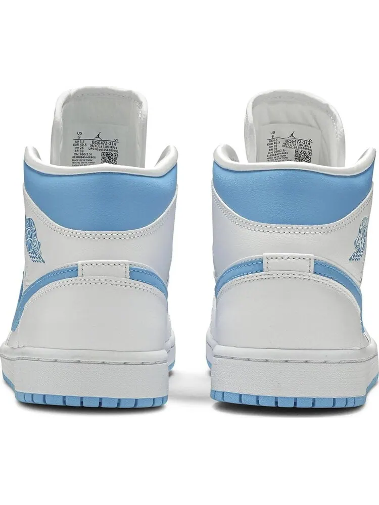 Кроссовки Wmns Air Jordan 1 Mid UNC — изображение 6 из 8, синий