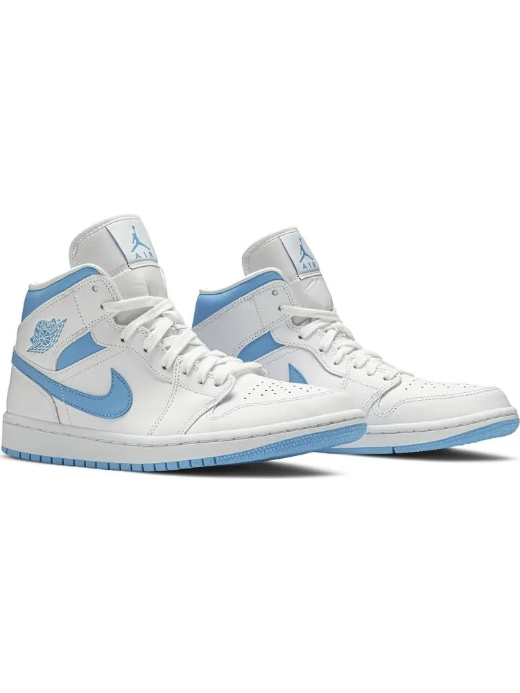 Кроссовки Wmns Air Jordan 1 Mid UNC — изображение 8 из 8, синий