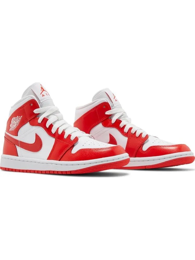 Кроссовки Wmns Air Jordan 1 Mid Habanero Red — изображение 8 из 8, оранжевый
