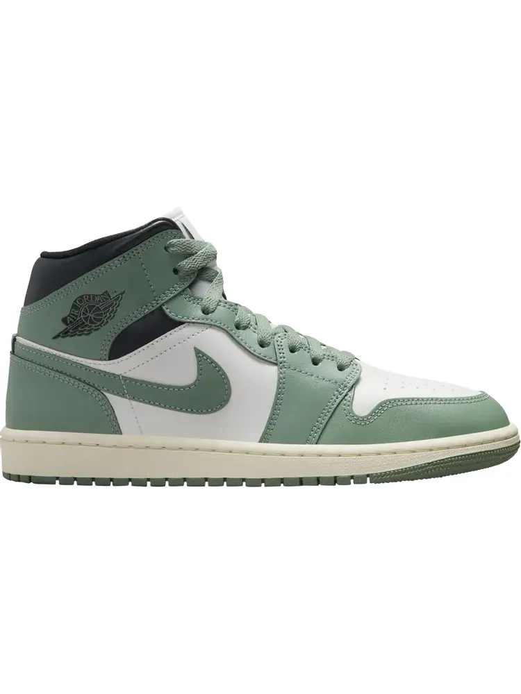 Кроссовки Wmns Air Jordan 1 Mid 'Jade Smoke' — изображение 1 из 1, зеленый