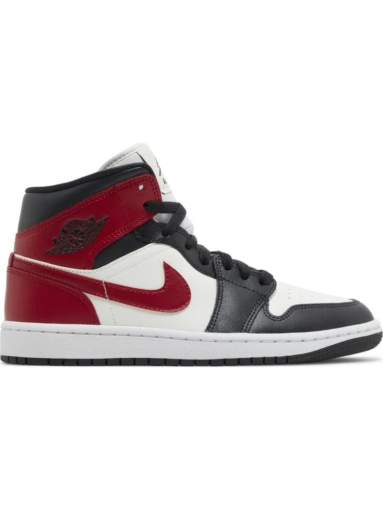 Кроссовки Wmns Air Jordan 1 Mid 'Black Toe' — изображение 1 из 4, красный