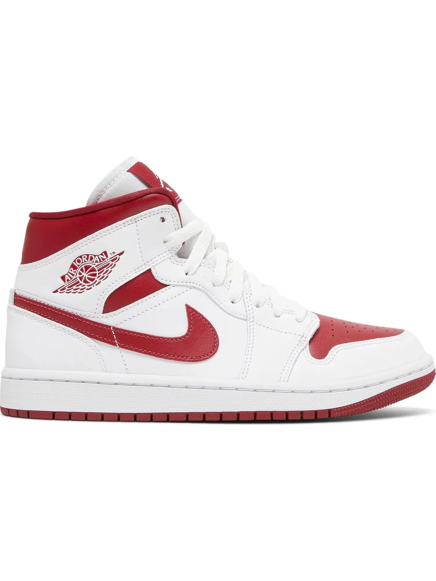 Кроссовки Nike Air Jordan Wmns Air 1 Mid — изображение 2 из 5, красный/белый