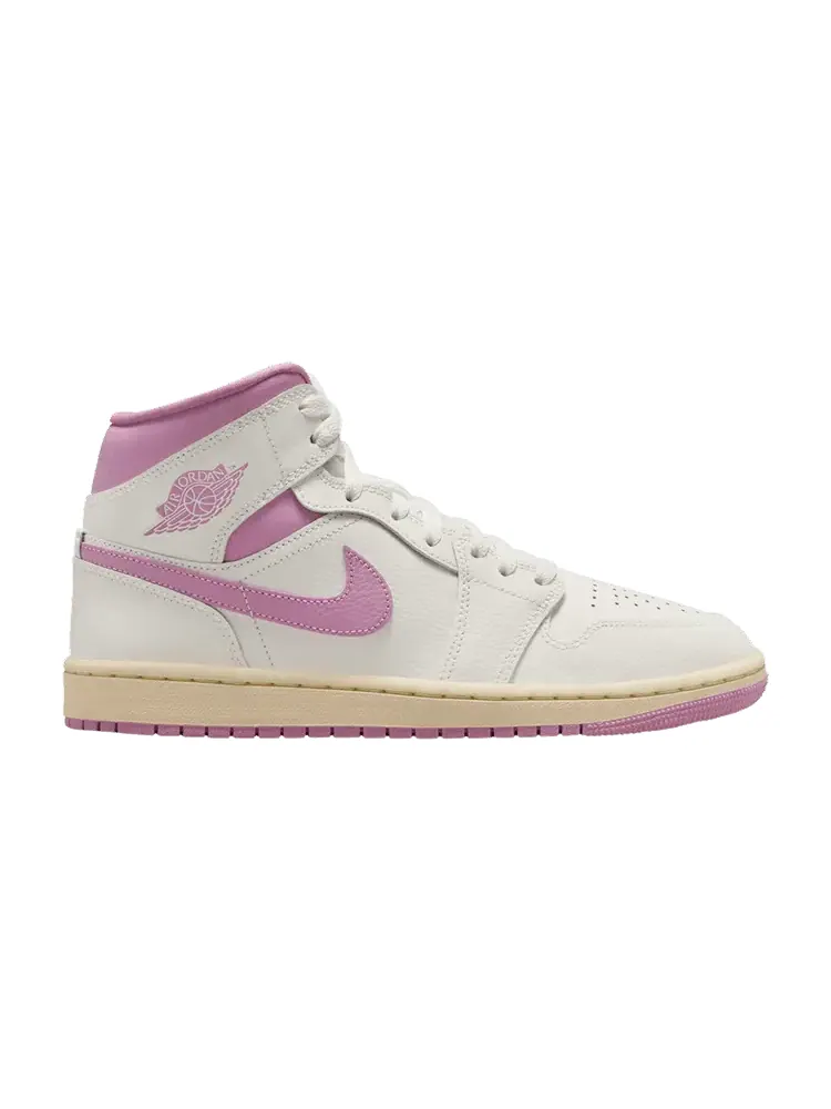 Кроссовки Air Jordan Wmns Air Jordan 1 Mid Strawberries & Cream — изображение 1 из 1, кремовый