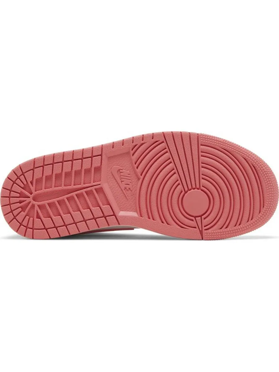 Кроссовки Nike Air Jordan 1 Mid 'Strawberries and Cream' — изображение 5 из 5, розовый/белый