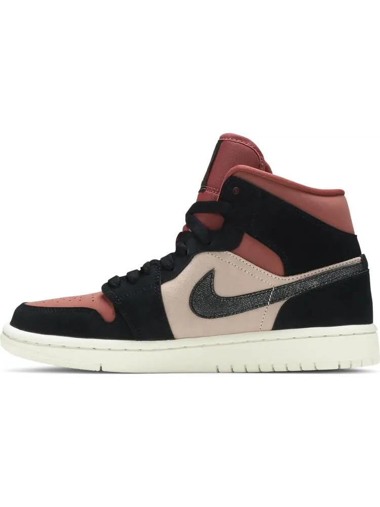 Кроссовки Wmns Air Jordan 1 Mid Canyon Rust — изображение 3 из 8, красный