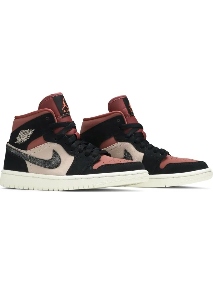 Кроссовки Wmns Air Jordan 1 Mid Canyon Rust — изображение 8 из 8, красный
