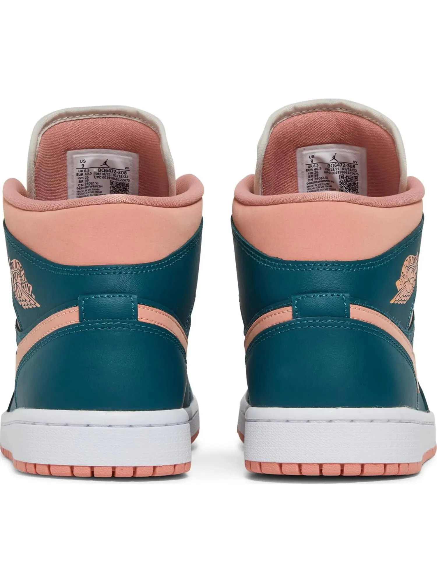 Кроссовки Nike Air Jordan Wmns Air 1 Mid — изображение 4 из 5, бирюзовый