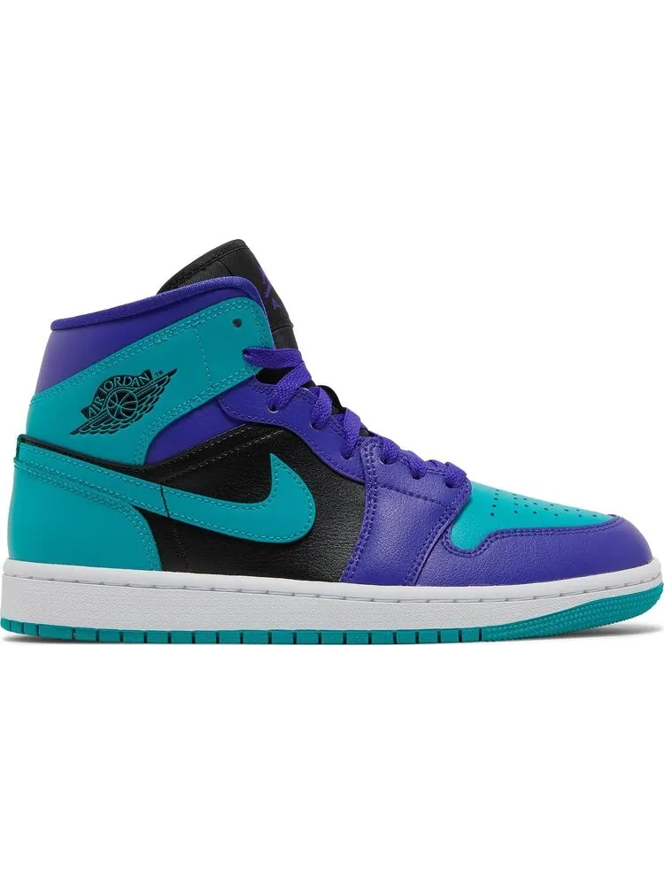 Кроссовки Wmns Air Jordan 1 Mid Black Grape — изображение 1 из 8, фиолетовый