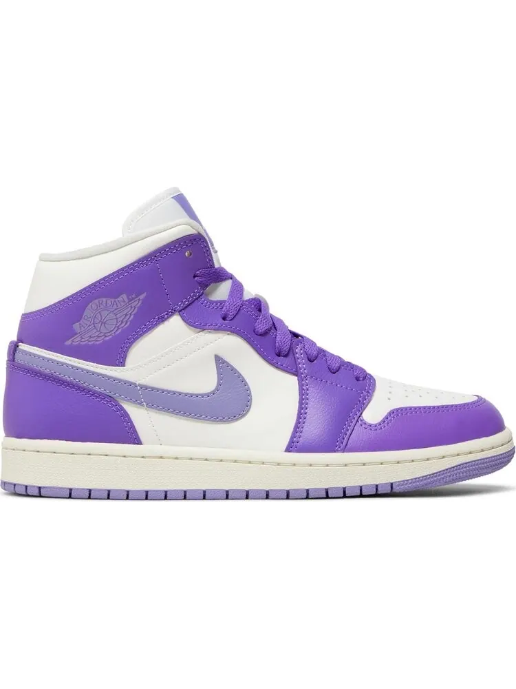 Кроссовки Wmns Air Jordan 1 Mid 'Action Grape' — изображение 1 из 4, фиолетовый