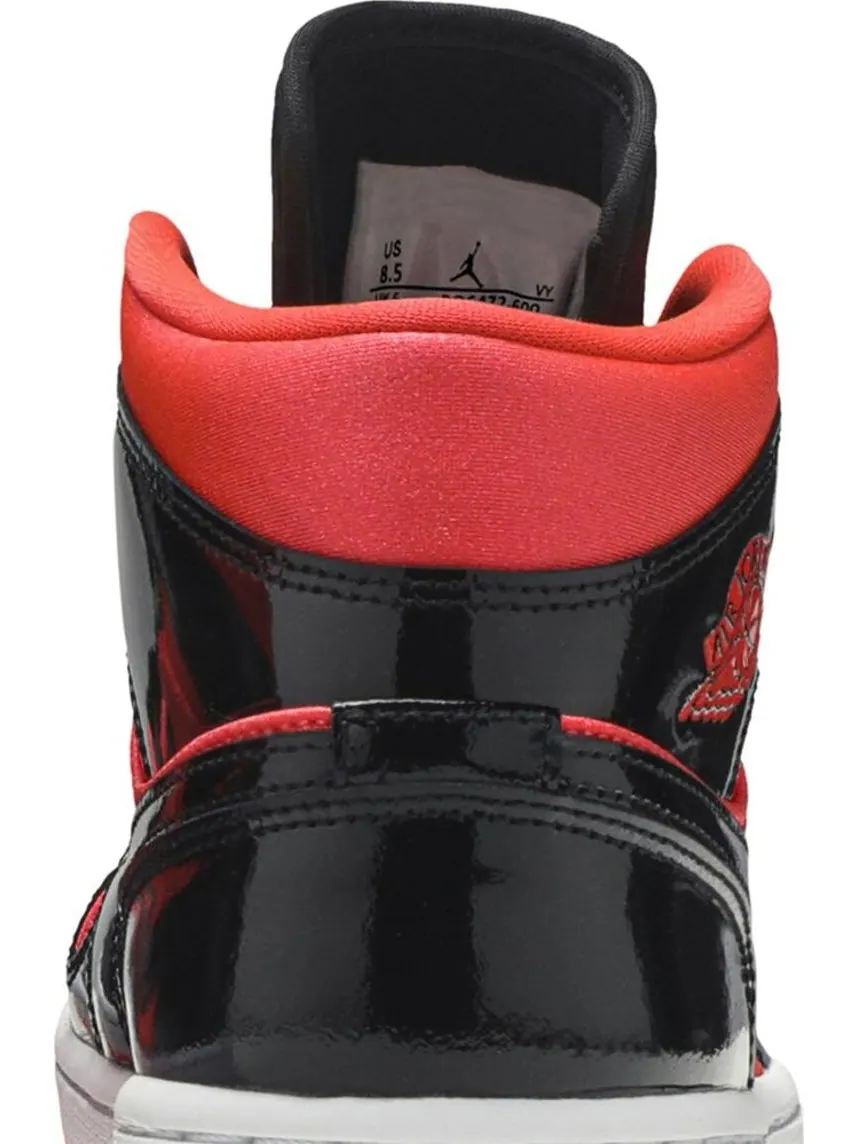 Кроссовки Wmns Air Jordan 1 Mid Hot Punch — изображение 7 из 8, красный