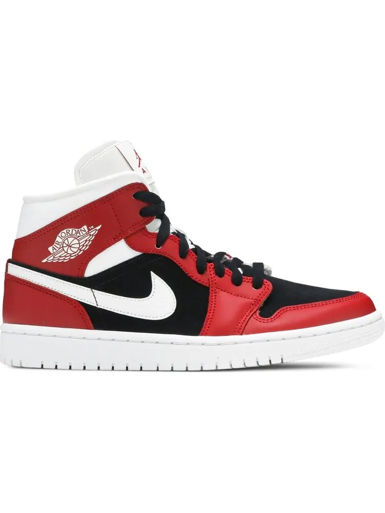 Кроссовки Wmns Air Jordan 1 Mid Gym Red Black — изображение 1 из 8, красный