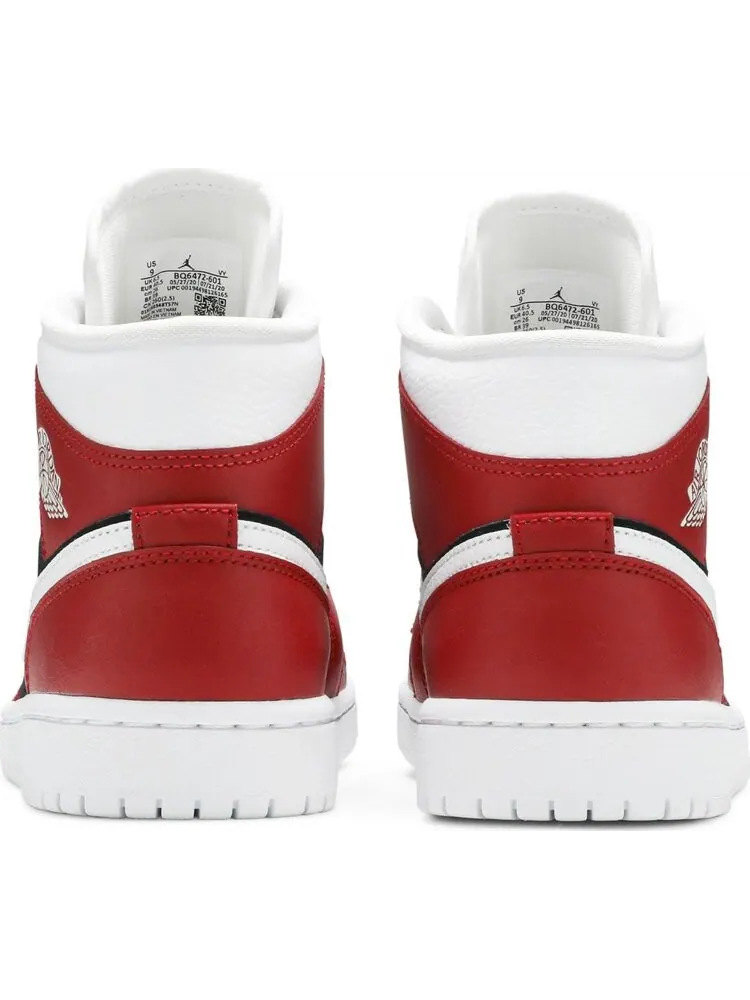 Кроссовки Wmns Air Jordan 1 Mid Gym Red Black — изображение 6 из 8, красный