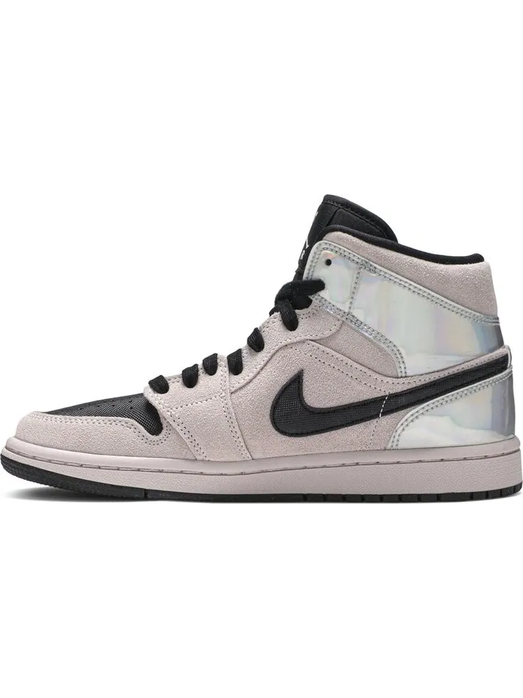 Кроссовки Wmns Air Jordan 1 Mid Iridescent — изображение 3 из 8, розовый