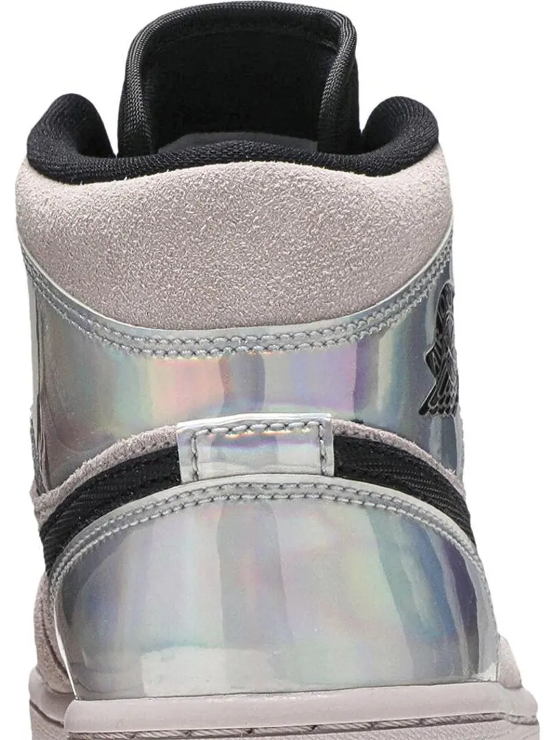 Кроссовки Wmns Air Jordan 1 Mid Iridescent — изображение 7 из 8, розовый