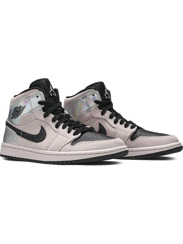 Кроссовки Wmns Air Jordan 1 Mid Iridescent — изображение 8 из 8, розовый