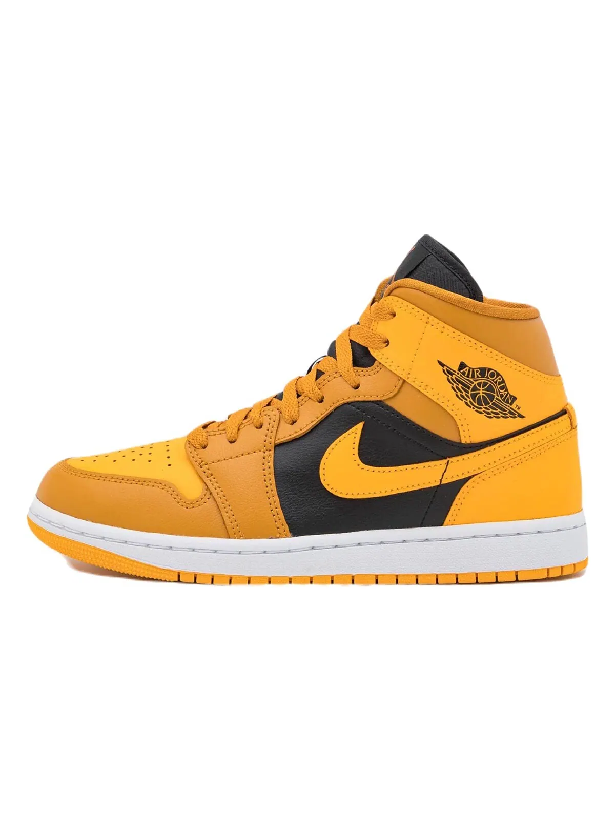 Женские кроссовки Nike Air Jordan 1 Mid — изображение 1 из 7, черный желтый