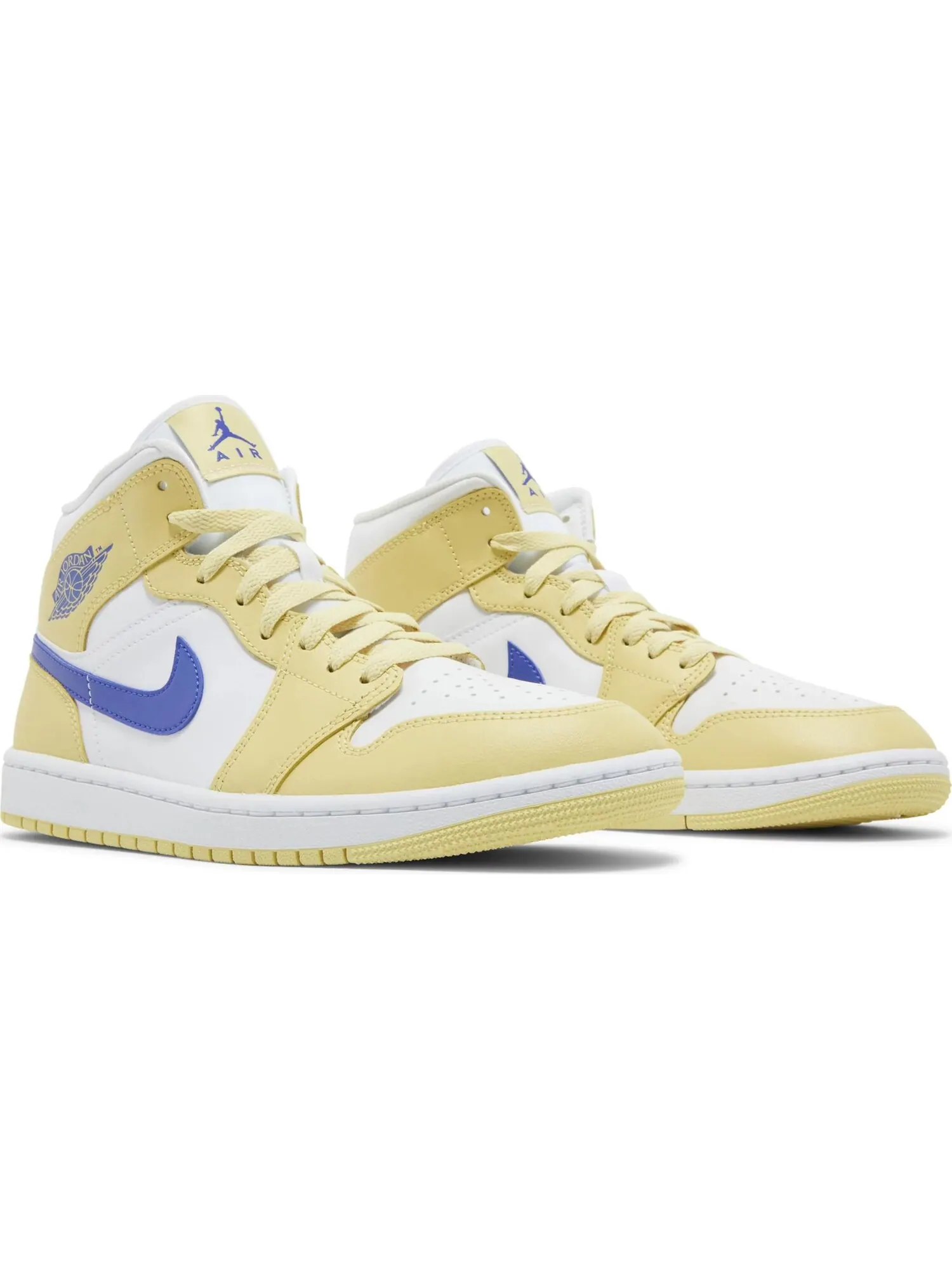 Кроссовки Nike Air Jordan Wmns Air 1 Mid — изображение 5 из 5, желтый/белый/синий