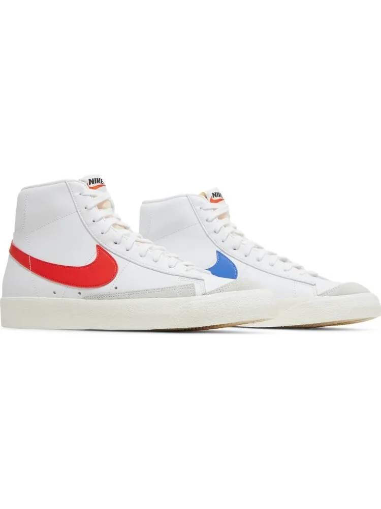Кроссовки Nike Blazer Mid '77 Vintage 'White Blue Red' — изображение 8 из 8, белый