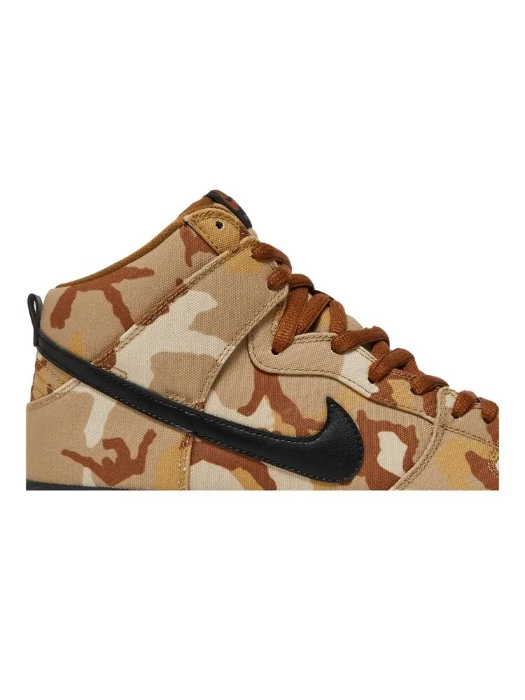 Кроссовки Nike Dunk High Pro SB 'Brown Camo' — изображение 2 из 4, коричневый