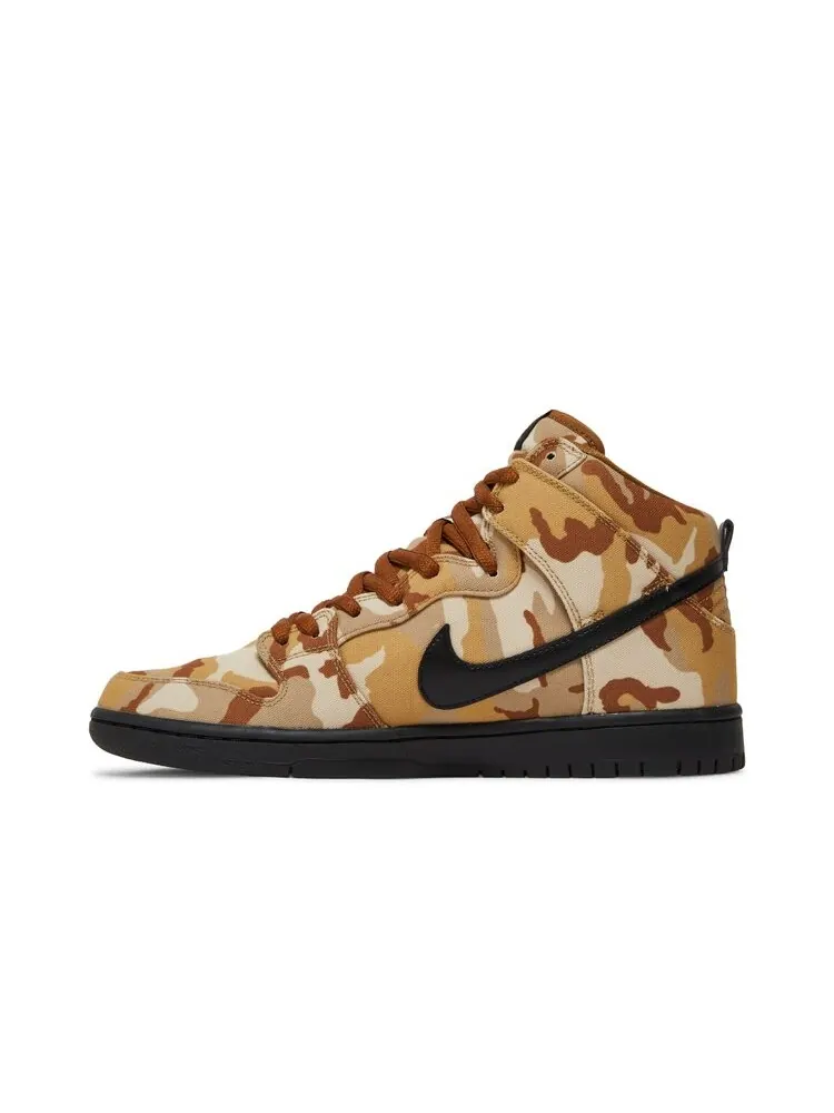 Кроссовки Nike Dunk High Pro SB 'Brown Camo' — изображение 3 из 4, коричневый