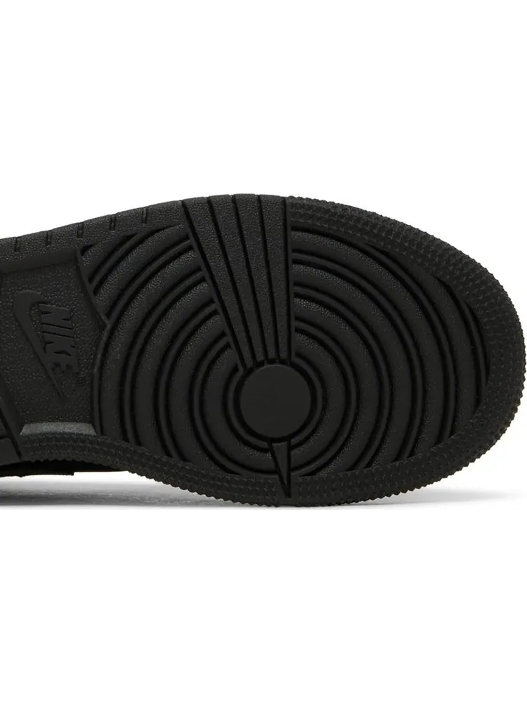 Кроссовки Air Jordan 1 Mid SE GS Black Anthracite — изображение 5 из 8, черный