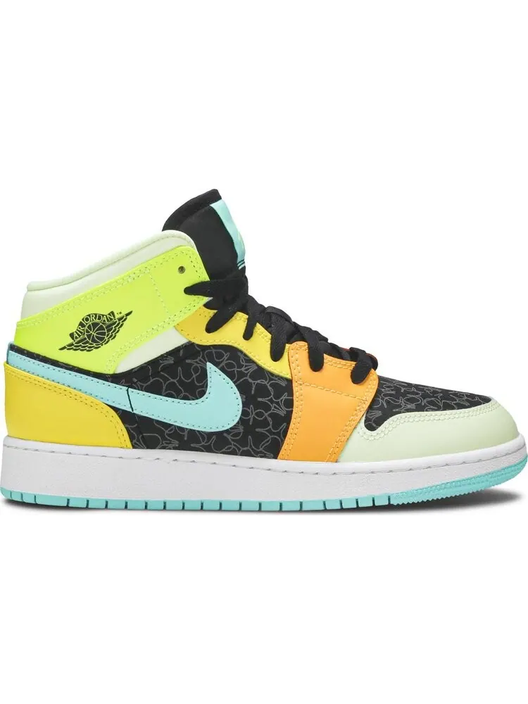 Кроссовки Air Jordan 1 Mid SE GS Clover — изображение 1 из 8, мульти
