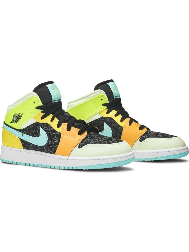 Кроссовки Air Jordan 1 Mid SE GS Clover — изображение 8 из 8, мульти