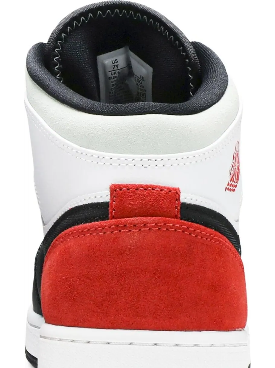 Кроссовки Air Jordan 1 Mid GS Red Mint — изображение 7 из 8, бирюзовый