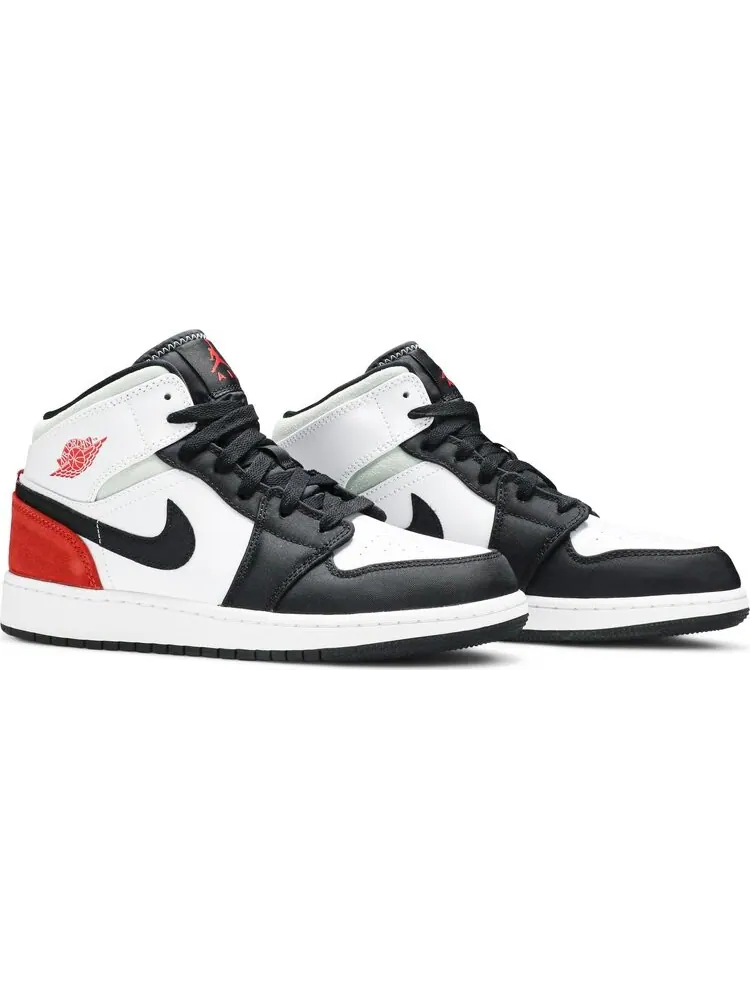 Кроссовки Air Jordan 1 Mid GS Red Mint — изображение 8 из 8, бирюзовый