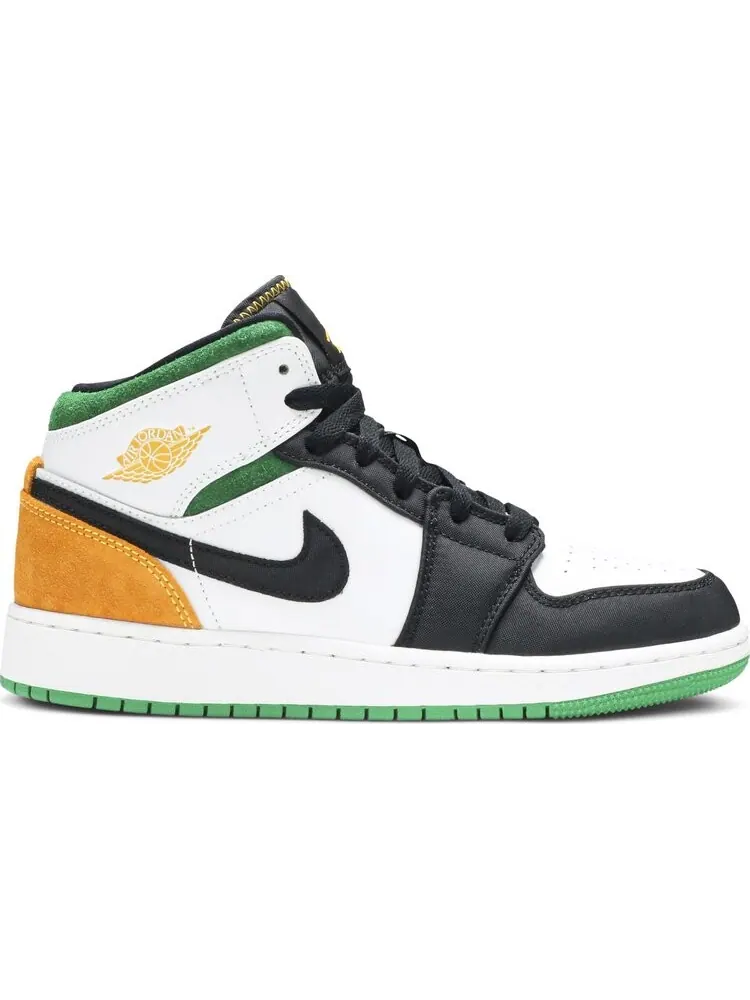 Кроссовки Air Jordan 1 Mid SE GS Oakland — изображение 1 из 8, белый