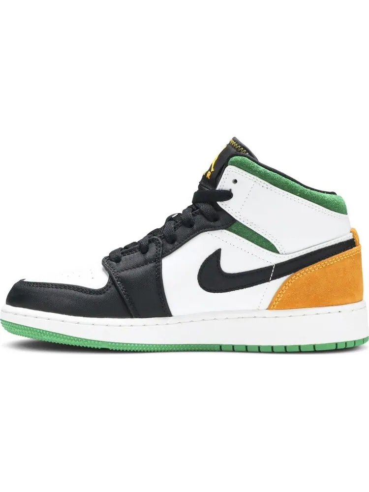 Кроссовки Air Jordan 1 Mid SE GS Oakland — изображение 3 из 8, белый