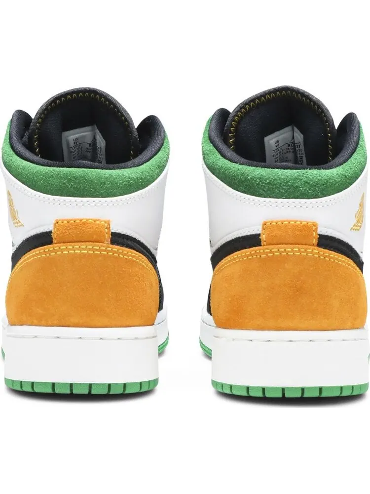 Кроссовки Air Jordan 1 Mid SE GS Oakland — изображение 6 из 8, белый