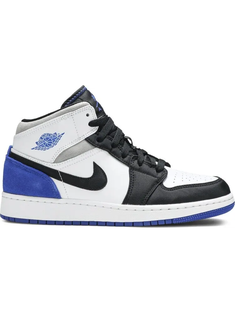 Кроссовки Air Jordan 1 Mid SE GS Royal Black Toe — изображение 1 из 8, синий