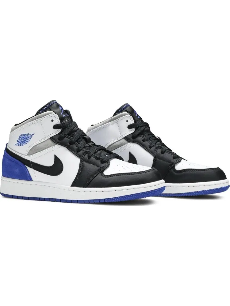 Кроссовки Air Jordan 1 Mid SE GS Royal Black Toe — изображение 8 из 8, синий