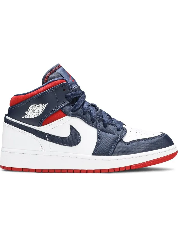 Кроссовки Air Jordan 1 Mid GS USA Olympic — изображение 1 из 8, синий