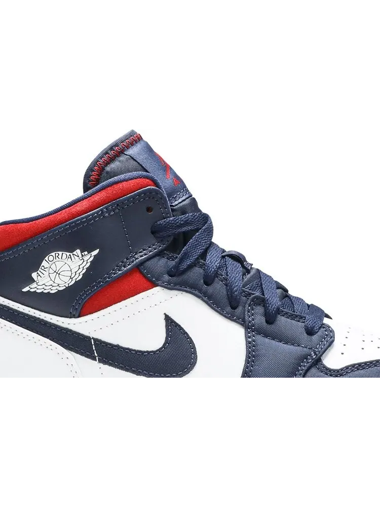 Кроссовки Air Jordan 1 Mid GS USA Olympic — изображение 2 из 8, синий