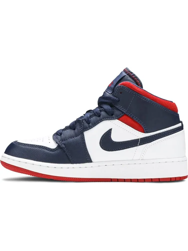 Кроссовки Air Jordan 1 Mid GS USA Olympic — изображение 3 из 8, синий