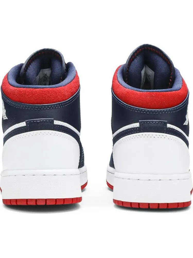 Кроссовки Air Jordan 1 Mid GS USA Olympic — изображение 6 из 8, синий