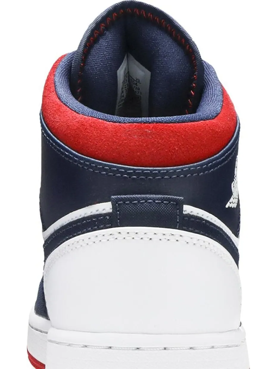 Кроссовки Air Jordan 1 Mid GS USA Olympic — изображение 7 из 8, синий
