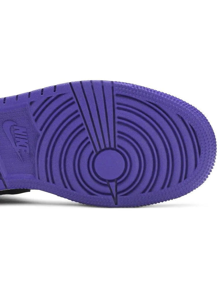 Кроссовки Air Jordan 1 Mid SE GS Varsity Purple — изображение 5 из 8, белый