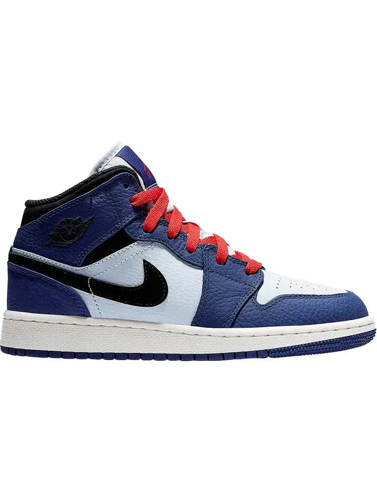 Кроссовки Air Jordan 1 Mid SE GS Deep Royal — изображение 1 из 1, синий