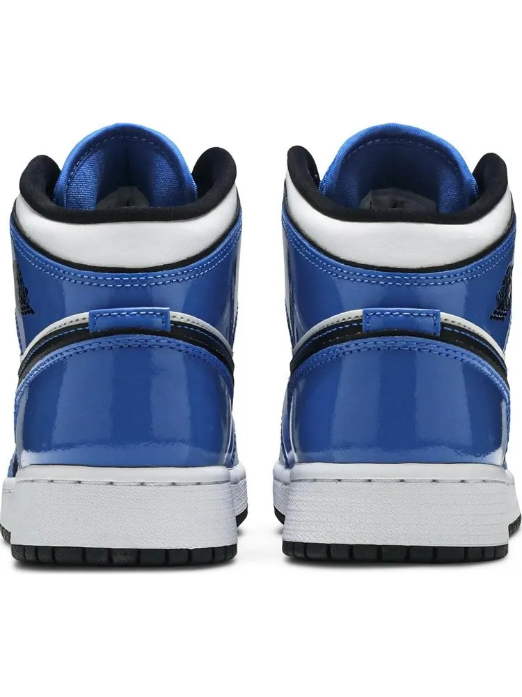 Кроссовки Air Jordan 1 Mid SE GS Signal Blue — изображение 6 из 8, синий