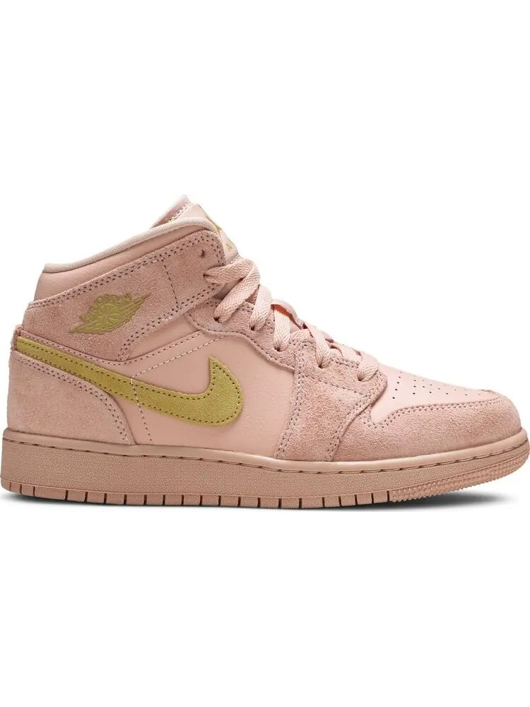 Кроссовки Air Jordan 1 Mid SE GS Coral Stardust — изображение 1 из 8, розовый