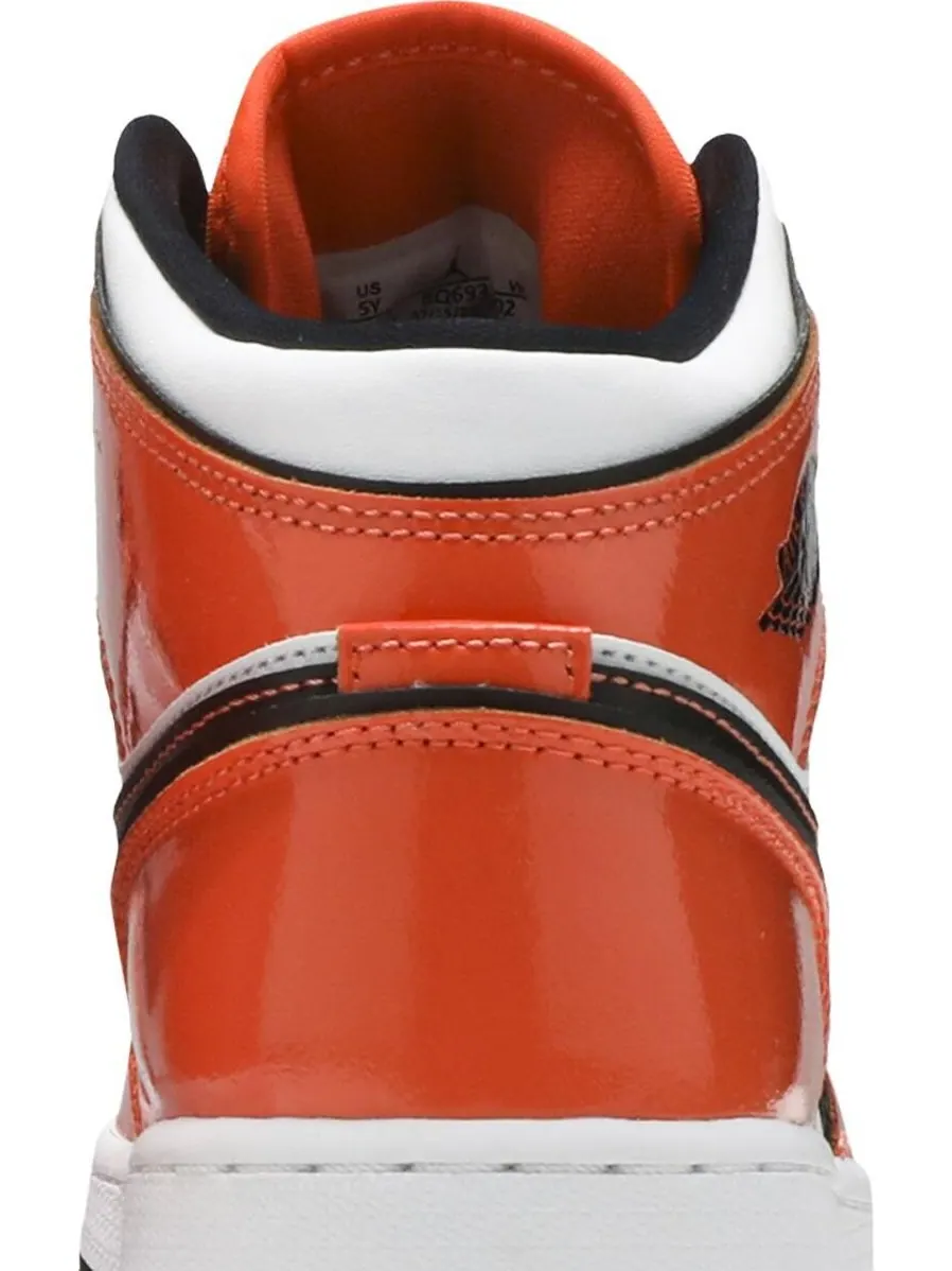 Кроссовки Air Jordan 1 Mid SE GS Turf Orange — изображение 7 из 8, оранжевый