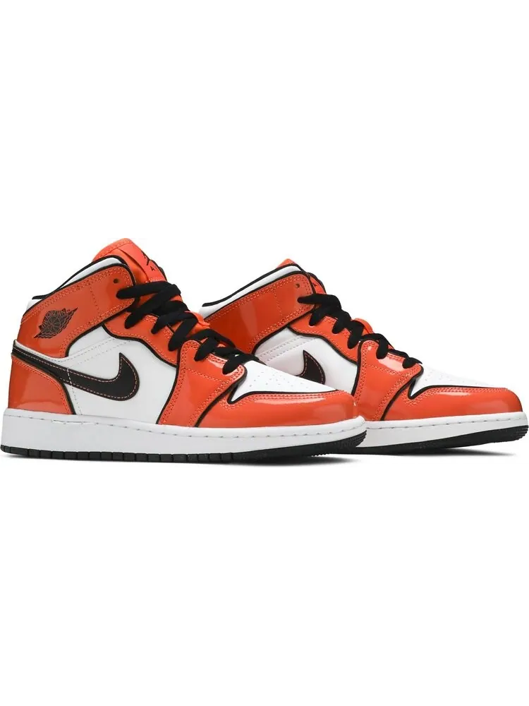 Кроссовки Air Jordan 1 Mid SE GS Turf Orange — изображение 8 из 8, оранжевый