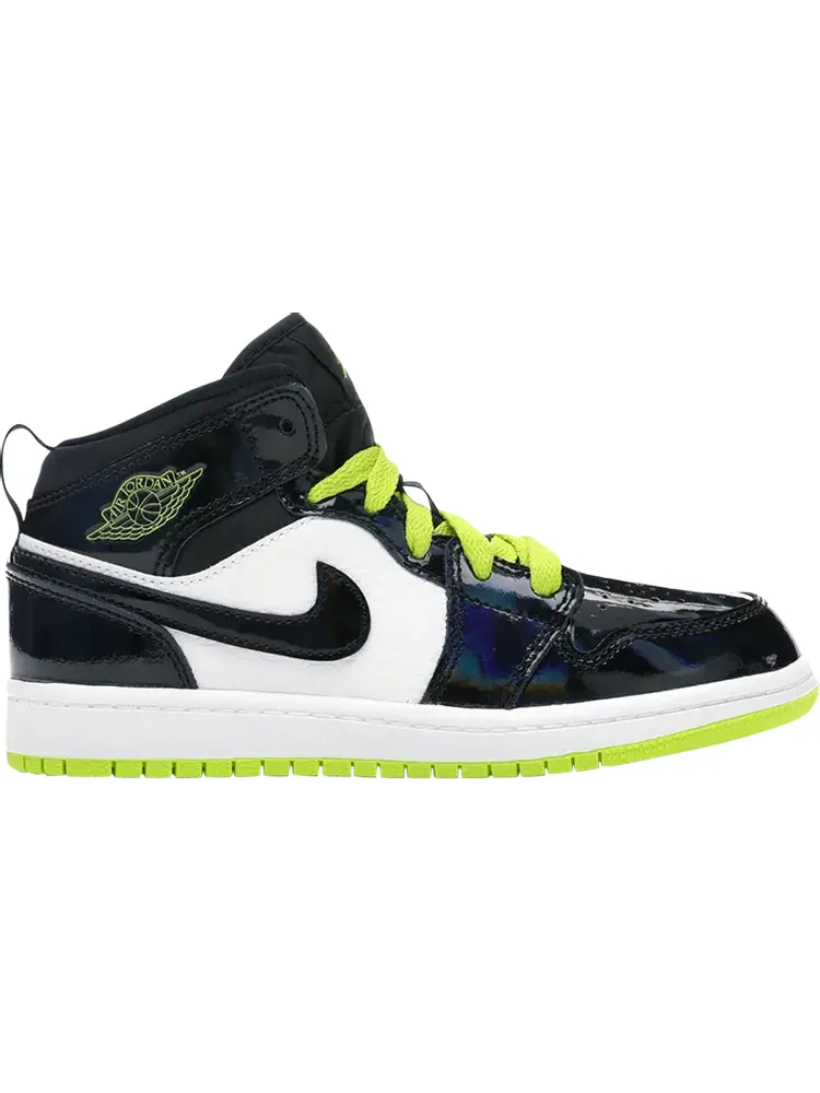 Кроссовки Air Jordan 1 Mid PS Black Cyber — изображение 1 из 1, черный